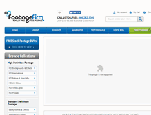 Tablet Screenshot of footagefirm.com